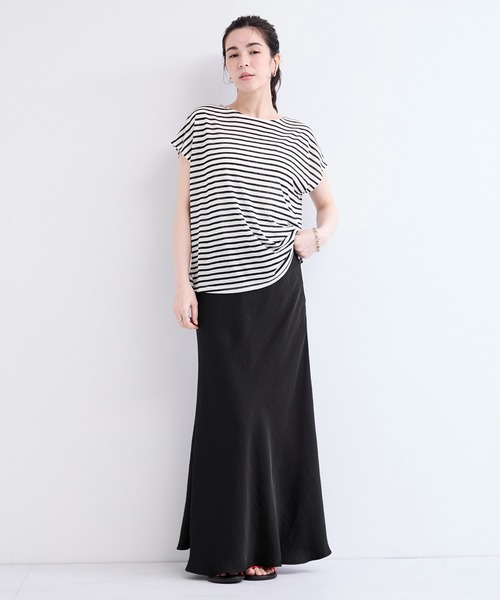 le cercle ADAM ET ROPE'(ルセルクルアダムエロペ)の「シアーボーダープルオーバー(Tシャツ/カットソー・レディース・ブラック系その他2/ブラウン系その他2/ブルー系その他4・FREE)」の21枚目の写真