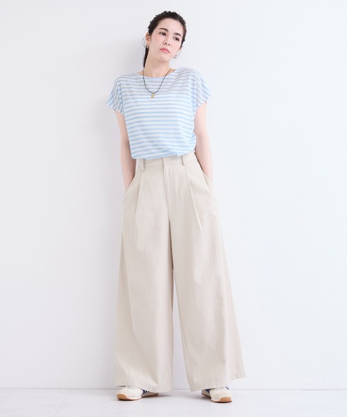 le cercle ADAM ET ROPE'(ルセルクルアダムエロペ)の「シアーボーダープルオーバー(Tシャツ/カットソー・レディース・ブラック系その他2/ブラウン系その他2/ブルー系その他4・FREE)」の19枚目の写真