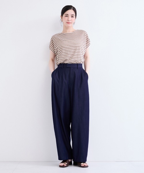 le cercle ADAM ET ROPE'(ルセルクルアダムエロペ)の「シアーボーダープルオーバー(Tシャツ/カットソー・レディース・ブラック系その他2/ブラウン系その他2/ブルー系その他4・FREE)」の17枚目の写真