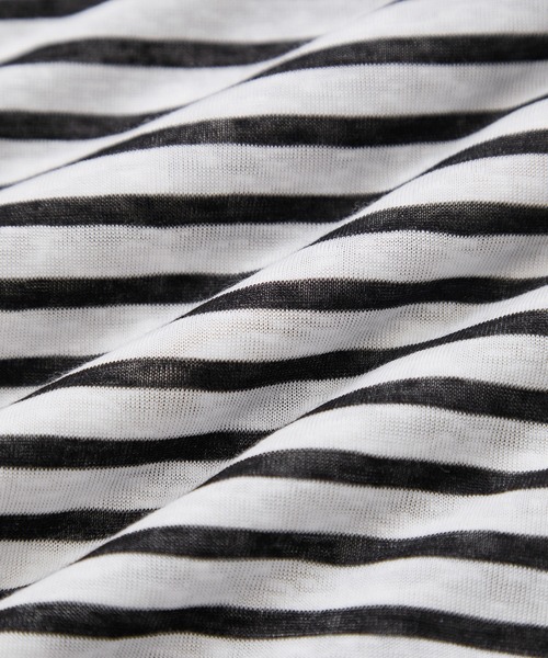 le cercle ADAM ET ROPE'(ルセルクルアダムエロペ)の「シアーボーダープルオーバー(Tシャツ/カットソー・レディース・ブラック系その他2/ブラウン系その他2/ブルー系その他4・FREE)」の6枚目の写真