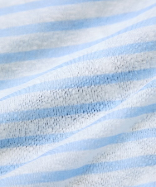 le cercle ADAM ET ROPE'(ルセルクルアダムエロペ)の「シアーボーダープルオーバー(Tシャツ/カットソー・レディース・ブラック系その他2/ブラウン系その他2/ブルー系その他4・FREE)」の5枚目の写真