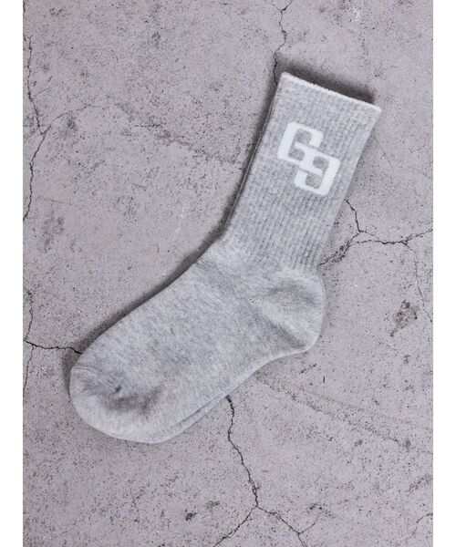 GYDA（ジェイダ）の「GG BICOLOR RIB SOX（ソックス/靴下・レディース・ブラック/グレー/オフホワイト・FREE）」の3枚目の写真