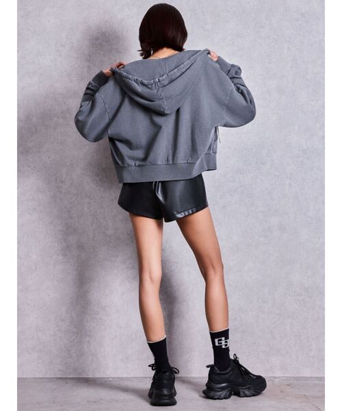 GYDA（ジェイダ）の「GG BICOLOR RIB SOX（ソックス/靴下・レディース・ブラック/グレー/オフホワイト・FREE）」の5枚目の写真