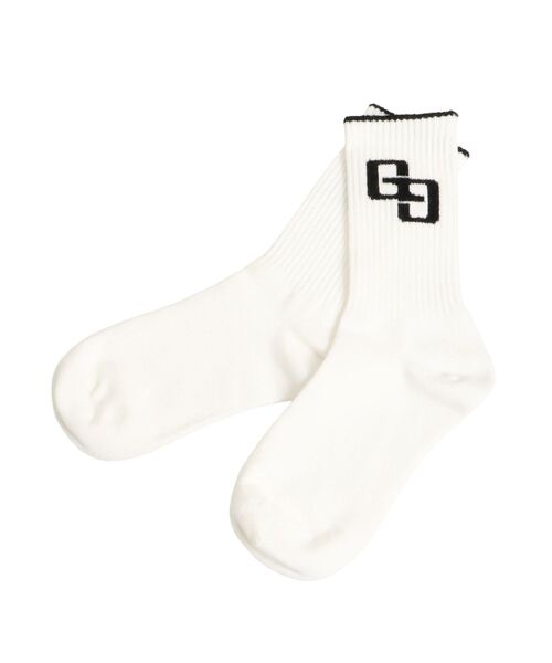 GYDA（ジェイダ）の「GG BICOLOR RIB SOX（ソックス/靴下・レディース・ブラック/グレー/オフホワイト・FREE）」の9枚目の写真