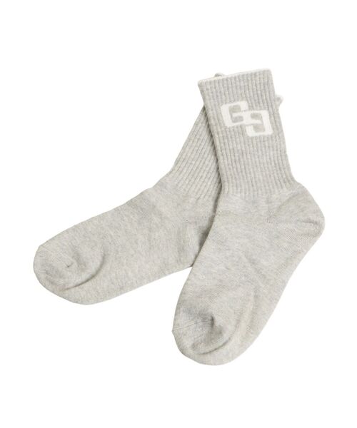 GYDA（ジェイダ）の「GG BICOLOR RIB SOX（ソックス/靴下・レディース・ブラック/グレー/オフホワイト・FREE）」の10枚目の写真
