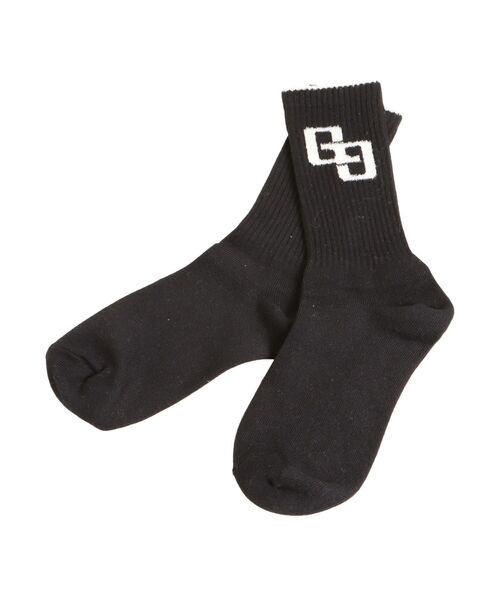 GYDA（ジェイダ）の「GG BICOLOR RIB SOX（ソックス/靴下・レディース・ブラック/グレー/オフホワイト・FREE）」の4枚目の写真