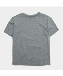 ベーシックシンプルサイド切り替えポイントラウンドネックセミオーバーフィットコットン半袖Tシャツ_3COLOR