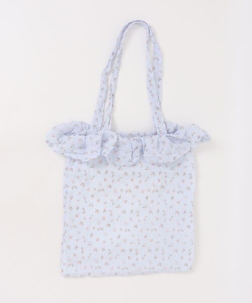 ammy.(エイミードット)の「【 ammy. / エイミードット 】 ワッシャー フラワー トートバッグ/A4対応(トートバッグ・レディース・パープル/アイボリー/ブルー・FREE)」の5枚目の写真