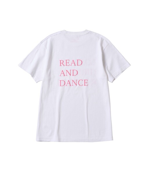 bonjour records（ボンジュールレコーズ）の「LOST GIRLS BOOKS/ロストガールズブックス for bonjour records BIG LOGO T-Shirt（Tシャツ/カットソー・レディース・ピンク/ホワイト・FREE）」の3枚目の写真