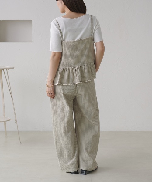 apres jour clair(アプレジュールクレア)の「【セットアップ可能】【apres jour clair】キャミ+アイレットインナーセット(Tシャツ/カットソー・レディース・ネイビー/ブラック/ベージュ/アイボリー・フリー/X-LARGE)」の14枚目の写真