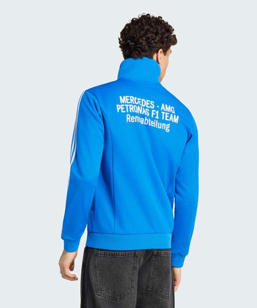 adidas(アディダス)の「MERCEDES AMG PETRONAS FORMULA 1 TEAM ブルー ワンダー トラックトップ / ジャージ / トラックジャケット / アディダス adidas(ジャージ・メンズ・ブルー・LARGE/XXX-LARGE/XXXX-LARGE/X-LARGE/SMALL/MEDIUM)」の2枚目の写真