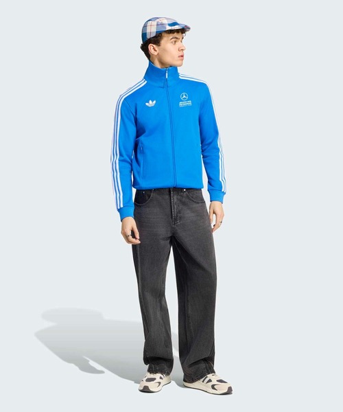 adidas(アディダス)の「MERCEDES AMG PETRONAS FORMULA 1 TEAM ブルー ワンダー トラックトップ / ジャージ / トラックジャケット / アディダス adidas(ジャージ・メンズ・ブルー・LARGE/XXX-LARGE/XXXX-LARGE/X-LARGE/SMALL/MEDIUM)」の5枚目の写真