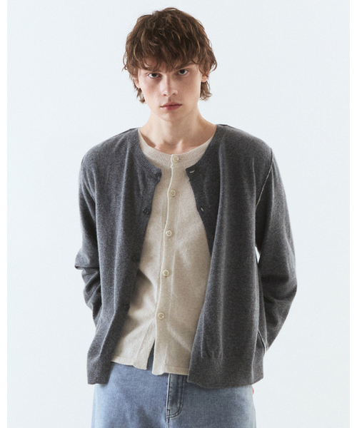 THEENDQUESTION（ジエンドクエスチョン）の「Double layer cardigan / GRAY（カーディガン/ボレロ・レディース・その他・1/2）」の6枚目の写真