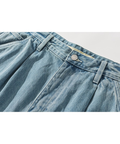 Liberaturs(リベレーター)の「デニムタックショーツ/DENIM TUCK SHORTS(デニムパンツ・メンズ・インディゴブルー/ブルー・SMALL/MEDIUM)」の3枚目の写真