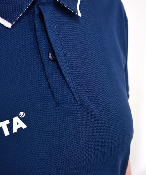 ATHLETA(アスレタ)の「≪athleta≫きちんと見えるのに、気負わず着られる!ATHLETAらしいフットボールムードを、毎日のきれいめカジュアルに馴染ませる鹿の子ポロシャツ(ポロシャツ・レディース・オフホワイト/ブラック/ネイビー・S/M)」の17枚目の写真