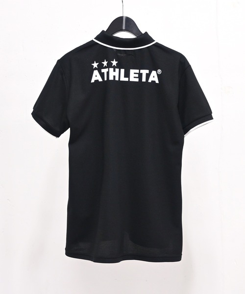 ATHLETA(アスレタ)の「≪athleta≫きちんと見えるのに、気負わず着られる!ATHLETAらしいフットボールムードを、毎日のきれいめカジュアルに馴染ませる鹿の子ポロシャツ(ポロシャツ・レディース・オフホワイト/ブラック/ネイビー・S/M)」の9枚目の写真