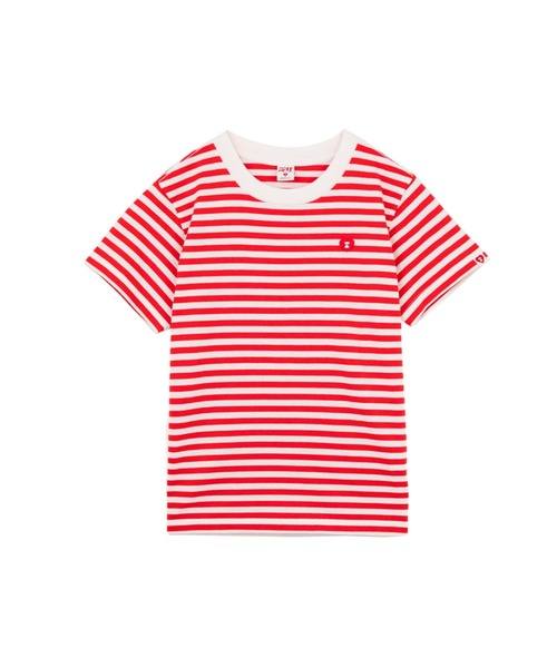 APEE BY A BATHING APE(エイピーバイアベイシングエイプ)の「APEE STRIPED TEE #1(Tシャツ/カットソー・レディース・レッド/ブルー/ブラック・SMALL/X-SMALL)」の2枚目の写真
