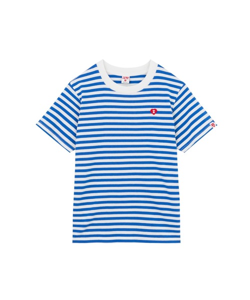 APEE BY A BATHING APE(エイピーバイアベイシングエイプ)の「APEE STRIPED TEE #1(Tシャツ/カットソー・レディース・レッド/ブルー/ブラック・SMALL/X-SMALL)」の3枚目の写真