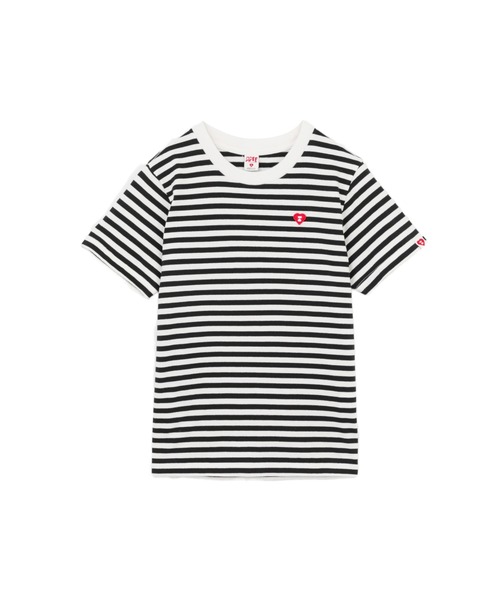 APEE BY A BATHING APE(エイピーバイアベイシングエイプ)の「APEE STRIPED TEE #1(Tシャツ/カットソー・レディース・レッド/ブルー/ブラック・SMALL/X-SMALL)」の1枚目の写真
