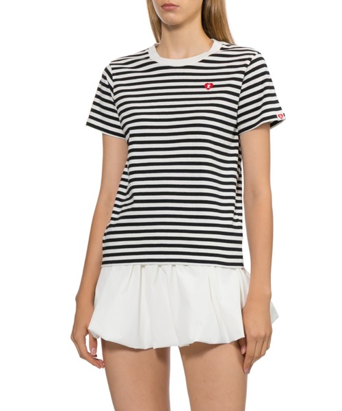 APEE BY A BATHING APE(エイピーバイアベイシングエイプ)の「APEE STRIPED TEE #1(Tシャツ/カットソー・レディース・レッド/ブルー/ブラック・SMALL/X-SMALL)」の7枚目の写真