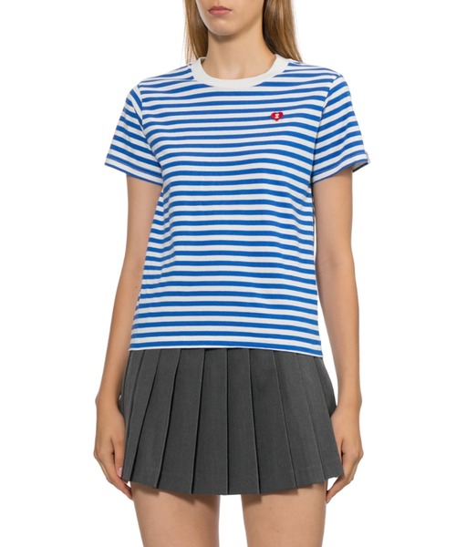 APEE BY A BATHING APE(エイピーバイアベイシングエイプ)の「APEE STRIPED TEE #1(Tシャツ/カットソー・レディース・レッド/ブルー/ブラック・SMALL/X-SMALL)」の8枚目の写真
