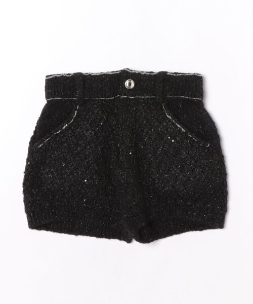 PAMEO POSE(パメオポーズ)の「★PAMEO POSE★配色ニットショートパンツ(その他パンツ・レディース・ホワイト/ブラック/ブルー・FREE)」の1枚目の写真
