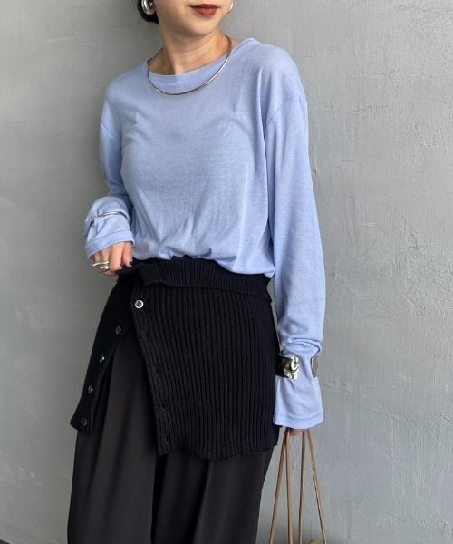 nenom（ネノム）の「【WEB先行予約】[nenom/ネノム] マルチWAYニットビスチェ（キャミソール・レディース・ベージュ/ブラック/グレー/ネイビー・F）」の21枚目の写真
