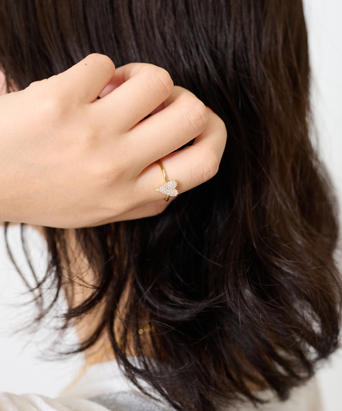 SLOBE IENA（スローブイエナ）の「theia/テイア ハートリング 81678R0018（リング・レディース・ゴールド・11）」の2枚目の写真