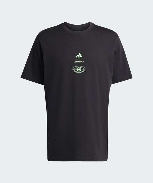 adidas（アディダス）の「Les Mills ツアーグラフィックTシャツ / アディダス adidas（Tシャツ/カットソー・メンズ・ブラック・X-LARGE/XX-LARGE/3XL/LARGE/MEDIUM/SMALL/XX-SMALL/X-SMALL）」の6枚目の写真
