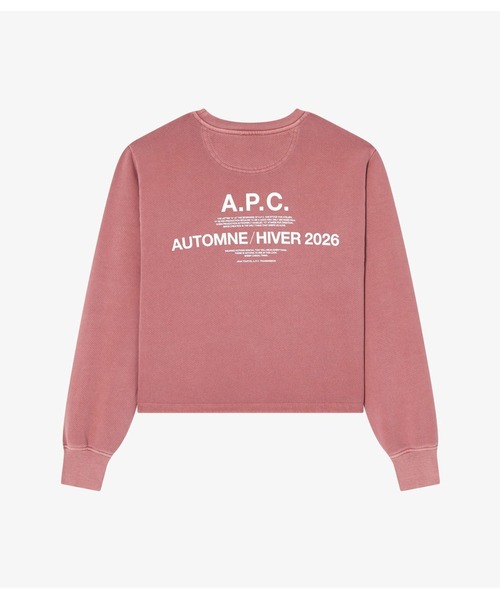 A.P.C.（アーペーセー）の「A.P.C. Automne 26 スウェットシャツ（スウェット・レディース・ピンク系その他・S/M）」の2枚目の写真