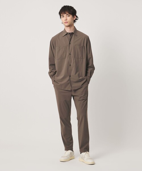 UNITED ARROWS(ユナイテッドアローズ)の「ナイロン/ポリウレタン エコニール 1プリーツ ハーフギャザー イージーパンツ タテヨコストレッチ(その他パンツ・メンズ・ブラック/モカ・M/XL/S/L)」の9枚目の写真
