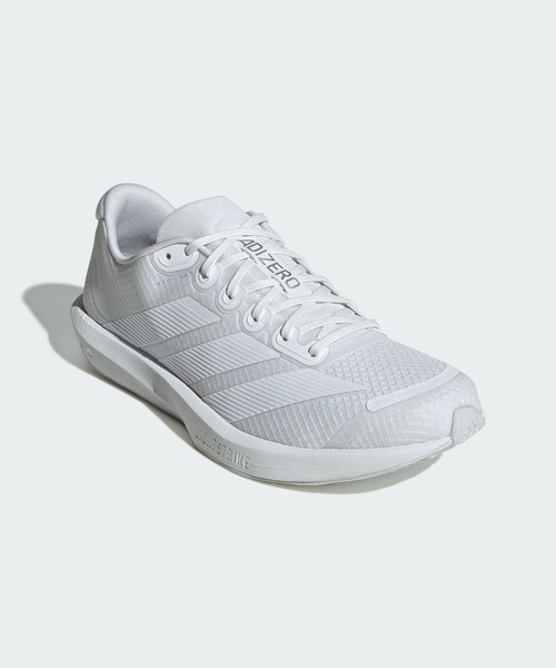 adidas(アディダス)の「アディゼロ BK / Adizero BK / ランニングシューズ / アディダス adidas(スニーカー・メンズ・ホワイト・22.0cm/22.5cm/23.0cm/23.5cm/24.0cm/24.5cm/25.0cm/25.5cm/26.0cm/26.5cm/27.0cm/27.5cm/28.0cm/28.5cm/29.0cm)」の2枚目の写真