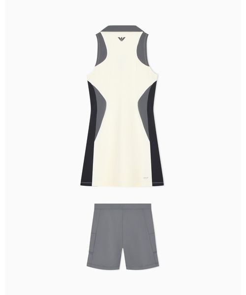 EMPORIO ARMANI EA7(エンポリオアルマーニイーエーセブン)の「<オンライン限定>【エンポリオ アルマーニ EA7】ウィメンズ ノースリーブポロドレス Tennis Pro(ワンピース・レディース・ブラック系その他・LARGE/MEDIUM/SMALL)」の2枚目の写真
