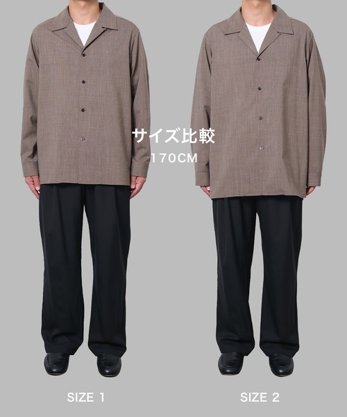 STUDIOUS(ステュディオス)の「【STUDIOUS】Linenwool Cupra Shirts(シャツ/ブラウス・メンズ・タン/ブラウン・1/2)」の4枚目の写真