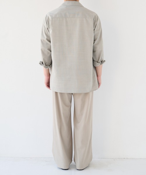STUDIOUS(ステュディオス)の「【STUDIOUS】Linenwool Cupra Shirts(シャツ/ブラウス・メンズ・タン/ブラウン・1/2)」の13枚目の写真