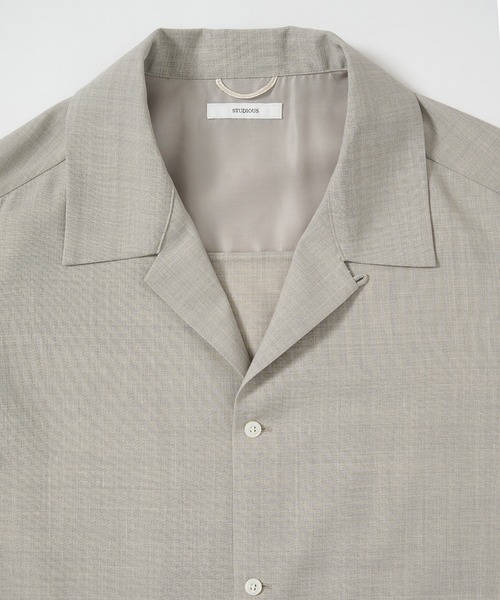 STUDIOUS(ステュディオス)の「【STUDIOUS】Linenwool Cupra Shirts(シャツ/ブラウス・メンズ・タン/ブラウン・1/2)」の14枚目の写真