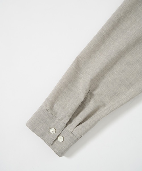 STUDIOUS(ステュディオス)の「【STUDIOUS】Linenwool Cupra Shirts(シャツ/ブラウス・メンズ・タン/ブラウン・1/2)」の16枚目の写真