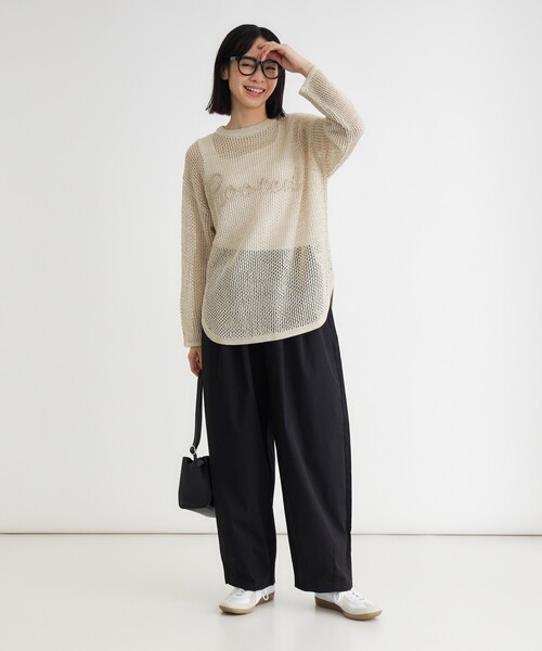 HONEYSUCKLE ROSE(ハニーサックルローズ)の「タックボリュームパンツ(その他パンツ・レディース・ライトグレー/ブラック/グレー・04/05)」の9枚目の写真