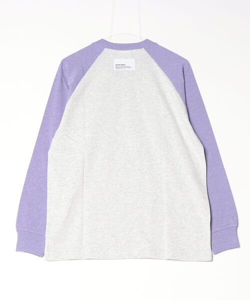 AAPE BY A BATHING APE(エーエイプバイアベイシングエイプ)の「AAPE NOW HEART RAGLAN LONG SLEEVE TEE(Tシャツ/カットソー・メンズ・パープル・MEDIUM/LARGE)」の5枚目の写真