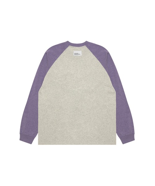 AAPE BY A BATHING APE(エーエイプバイアベイシングエイプ)の「AAPE NOW HEART RAGLAN LONG SLEEVE TEE(Tシャツ/カットソー・メンズ・パープル・MEDIUM/LARGE)」の2枚目の写真