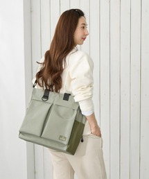 ROOTOTE | ルートート / A4 PC収納 トートバッグ 3WAY 撥水 軽量 通勤 通学 SC.アーキャトルワイド.リップストップ-A(ショルダーバッグ)