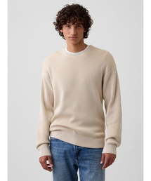GAP | リラックスフィット フィッシャーマンステッチ クルーネックセーター(ニット/セーター)