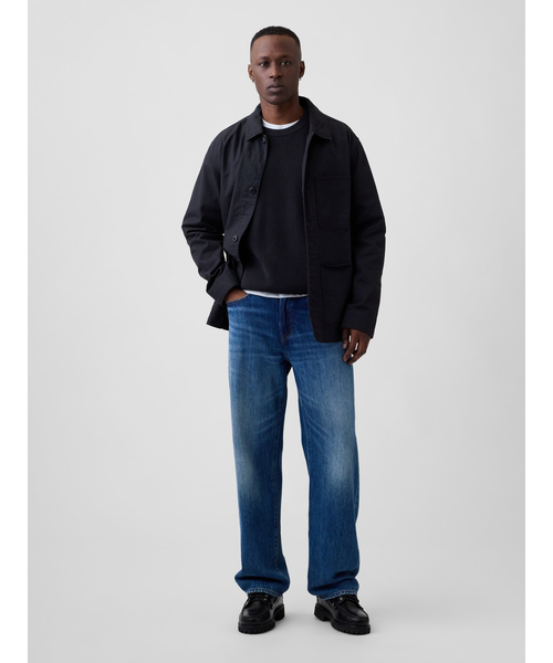 GAP（ギャップ）の「リラックスフィット フィッシャーマンステッチ クルーネックセーター（ニット/セーター・メンズ・ブルー系その他/レッド系その他/ネイビー/グリーン/グレー/ベージュ・XL/L/M/S/XS）」の13枚目の写真