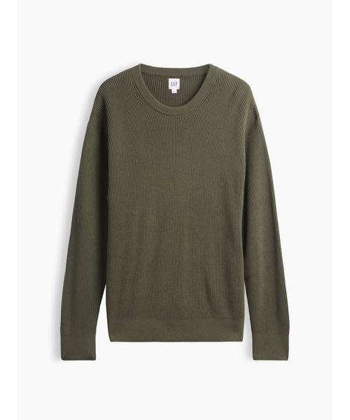 GAP（ギャップ）の「リラックスフィット フィッシャーマンステッチ クルーネックセーター（ニット/セーター・メンズ・ブルー系その他/レッド系その他/ネイビー/グリーン/グレー/ベージュ・XL/L/M/S/XS）」の16枚目の写真