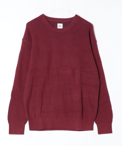 GAP（ギャップ）の「リラックスフィット フィッシャーマンステッチ クルーネックセーター（ニット/セーター・メンズ・ブルー系その他/レッド系その他/ネイビー/グリーン/グレー/ベージュ・XL/L/M/S/XS）」の6枚目の写真