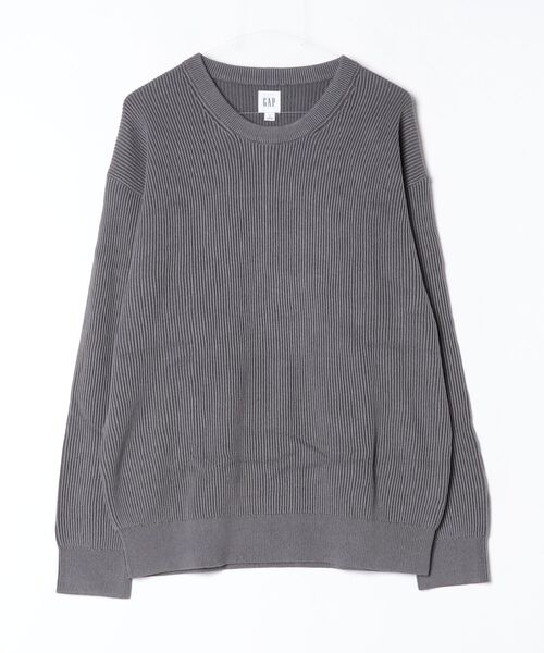 GAP（ギャップ）の「リラックスフィット フィッシャーマンステッチ クルーネックセーター（ニット/セーター・メンズ・ブルー系その他/レッド系その他/ネイビー/グリーン/グレー/ベージュ・XL/L/M/S/XS）」の2枚目の写真