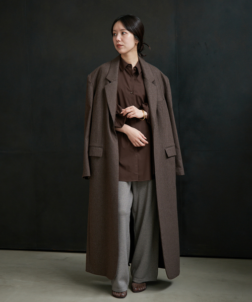 plage(プラージュ)の「《六本木店・WEB限定》R’IAM VERY LONG TAILORD コート(その他アウター・レディース・ブラウン・40/38/36)」の3枚目の写真