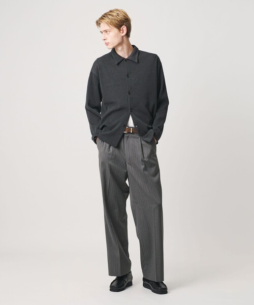 BEAUTY&YOUTH UNITED ARROWS(ビューティーアンドユースユナイテッドアローズ)の「ピンストライプ ワイド ストレート スラックス NO.10(スラックス・メンズ・ブラック/グレー系・S/L/M/XL)」の14枚目の写真