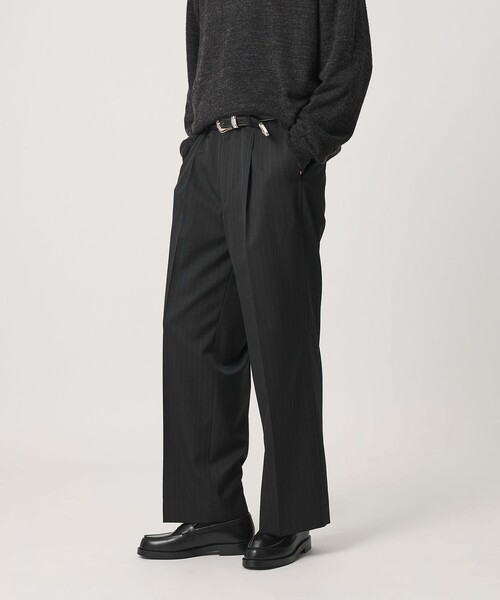 BEAUTY&YOUTH UNITED ARROWS(ビューティーアンドユースユナイテッドアローズ)の「ピンストライプ ワイド ストレート スラックス NO.10(スラックス・メンズ・ブラック/グレー系・S/L/M/XL)」の15枚目の写真