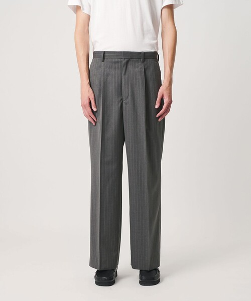 BEAUTY&YOUTH UNITED ARROWS(ビューティーアンドユースユナイテッドアローズ)の「ピンストライプ ワイド ストレート スラックス NO.10(スラックス・メンズ・ブラック/グレー系・S/L/M/XL)」の7枚目の写真